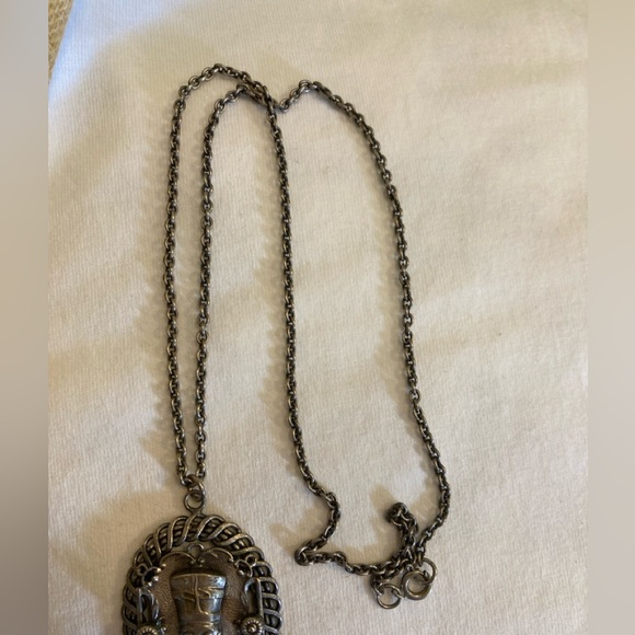 Pharaoh King Deity Vintage Pendant Necklace - Picture 6 of 7
